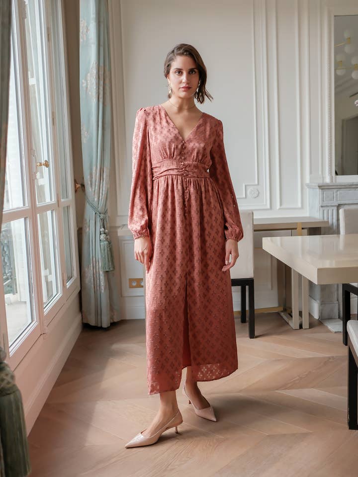 LOVIE & CO - Vente Robe – femme - Robe longue à motifs fleuris4
