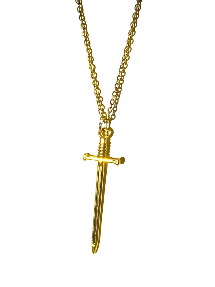 Sword Charm Necklace for wholesale by June Luna Jewelry