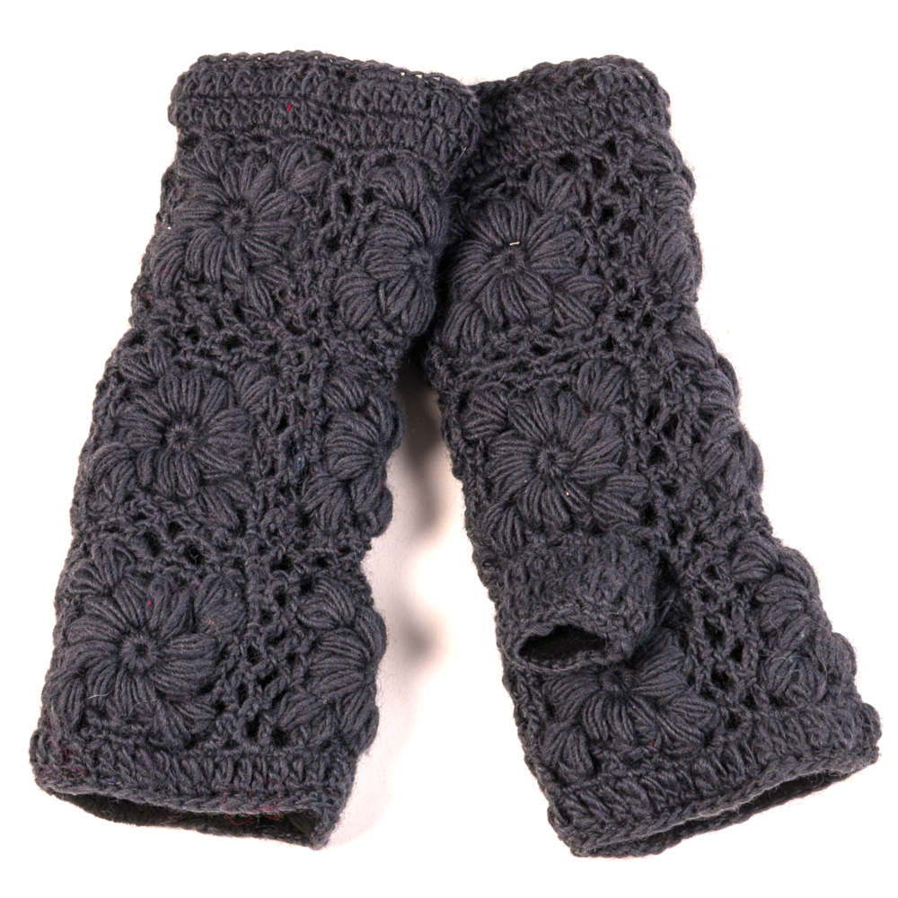 Nirvanna Designs, Inc. – wholesale Hand warmer – Flower Crochet Handwarmers45