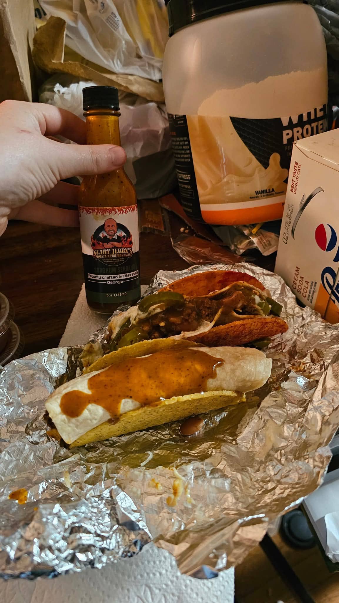 Scary Jerry's Mountain Fire Hot Sauce - Wholesale Hot Sauce - Sorghum Serrano Hot Sauce12