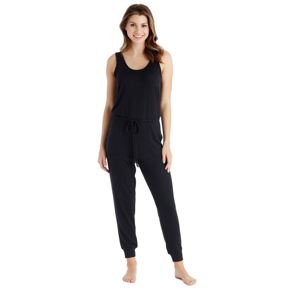 Softies Dream Jersey Crew Neck Lounge Set, Black, S at  Women's  Clothing store