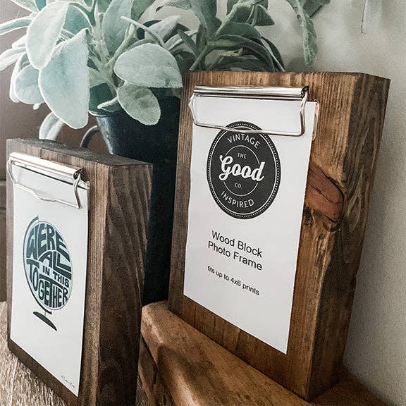 The Good Co. - Wholesale Picture Frame - Wood Block Photo Frame1