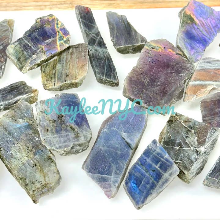KayleeNYC - Wholesale Spiritual Stone/Crystal - Wholesale Lot 2 Lbs Natural Sunset Labradorite Slab Crystal1