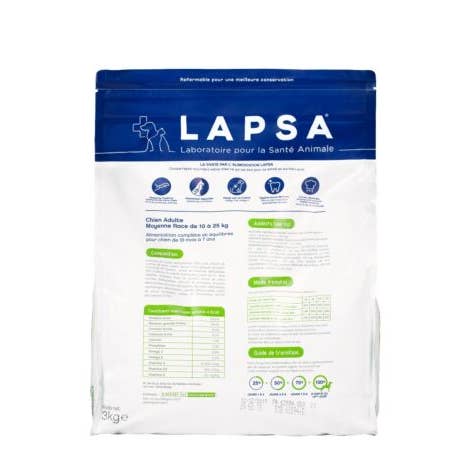 LAPSA - Wholesale Voer - Hond - HONDENBROKJES VOOR VOLWASSENEN VAN MIDDELGROTE RASSEN GRAANVRIJ 3 KG1