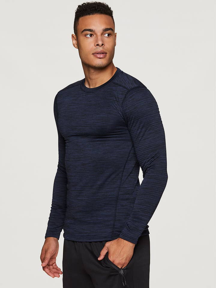 RBX Active - Wholesale Athletic Top - Men's - Stratus Fleece Lined Compression Base Layer Tee