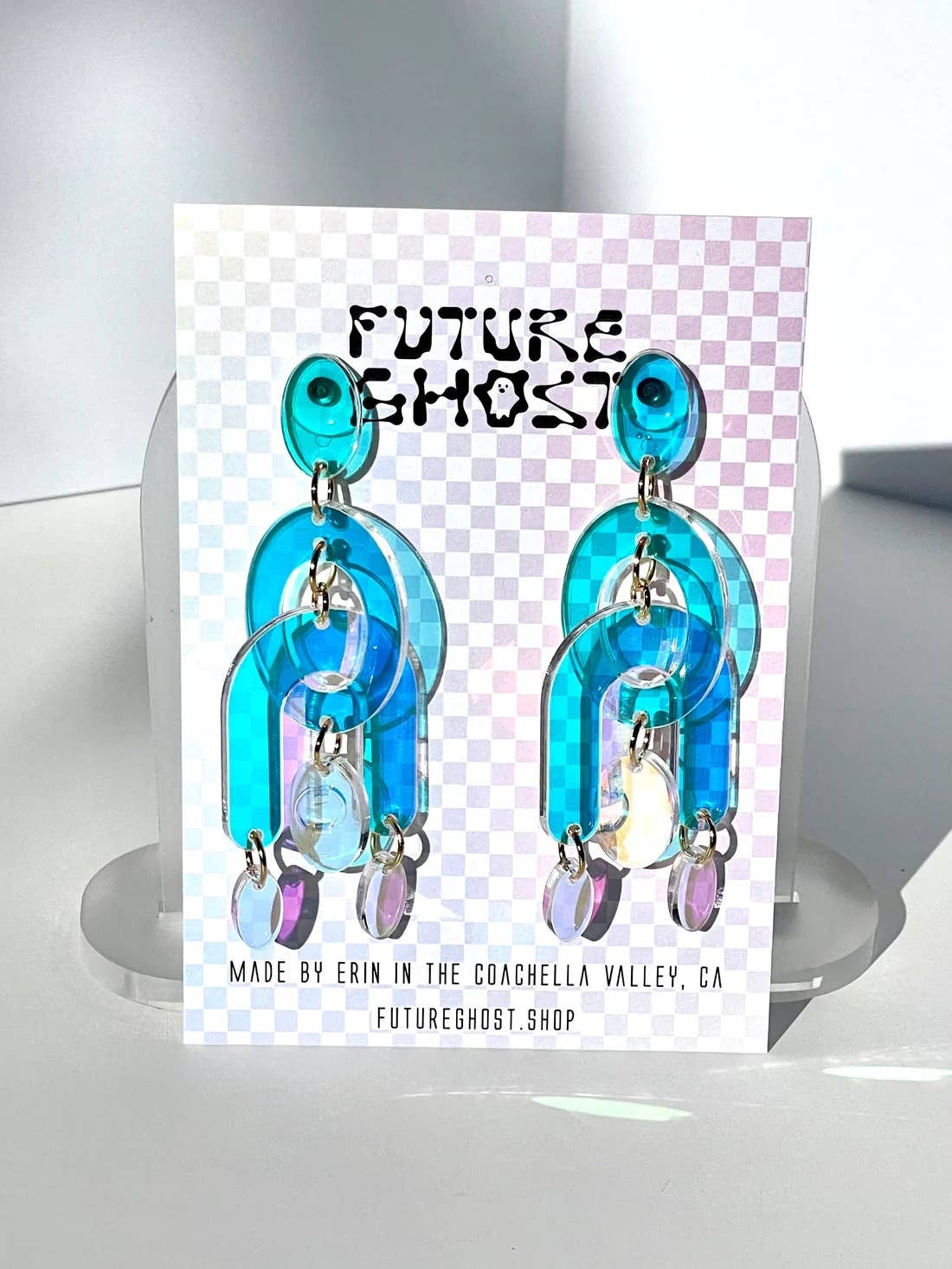 Future Ghost - Vendita all'ingrosso Orecchini pendenti - Orecchini chandelier tridimensionali Cleo0