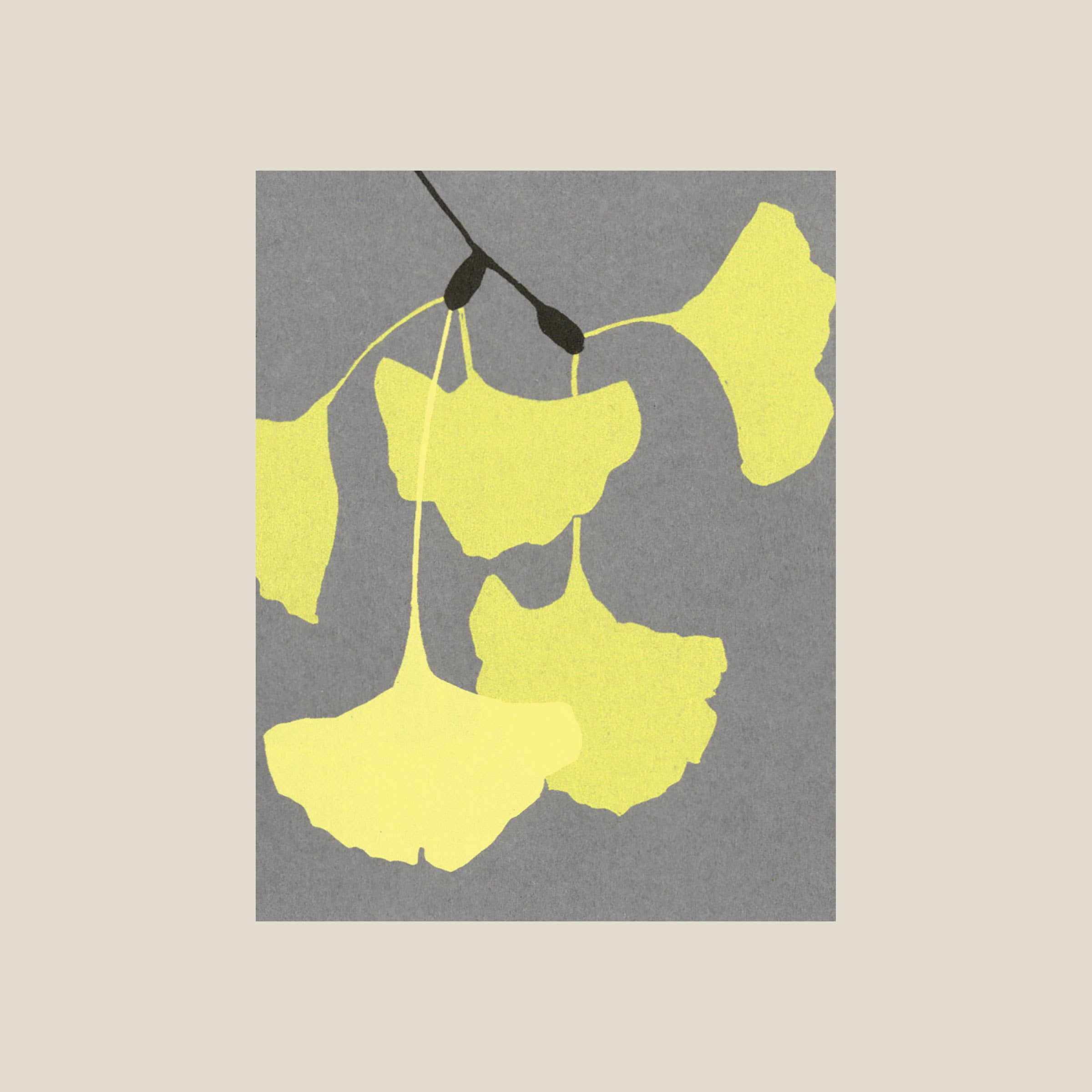 Kinaloon - Wholesale Everyday Greeting Card - Ginkgo leaves card0