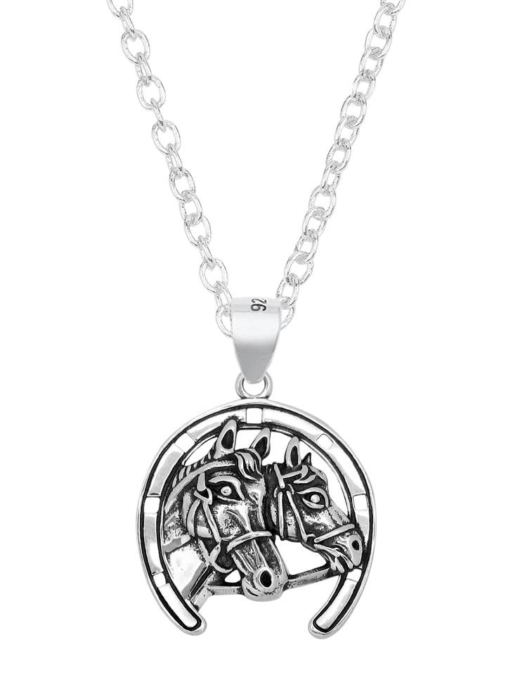 Horses Pendant Necklace - SF for wholesale by Zoey Simmons