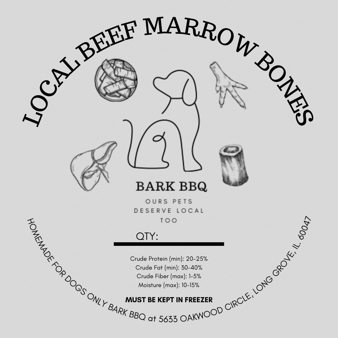 Bark BBQ - Wholesale Pet Treats - Dog - Smoked Beef Marrow Bones3