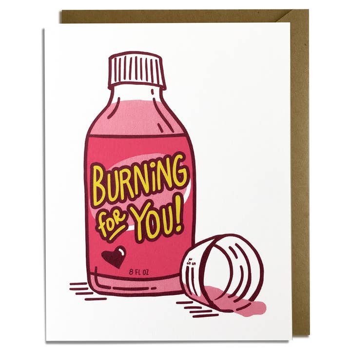 Burning For You Love, Jubilæum & Valentine-kort for engroshandel hos Kat French Design