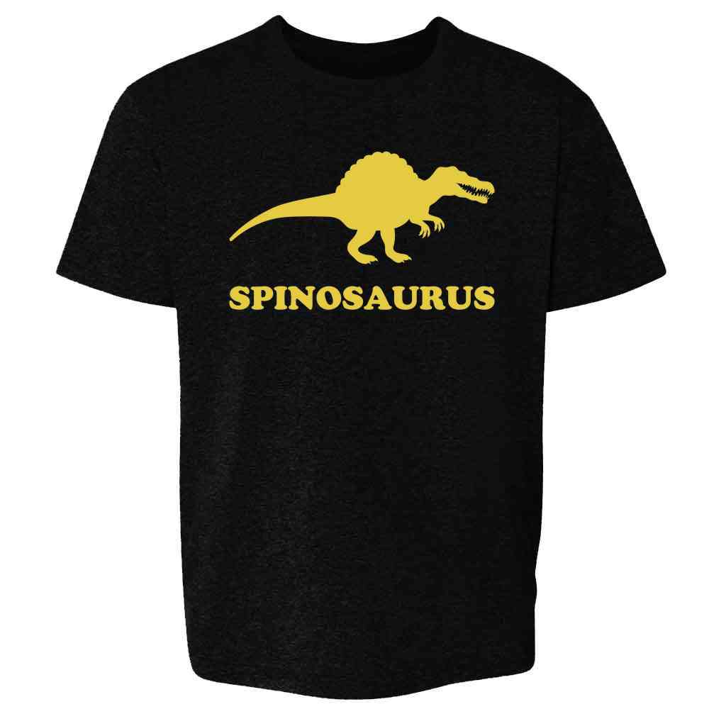 Pop Threads - Wholesale T-shirt met zeefdruk - Kinderen - Spinosaurus Retro Dinosaurus Jura Krijt Kinderen6