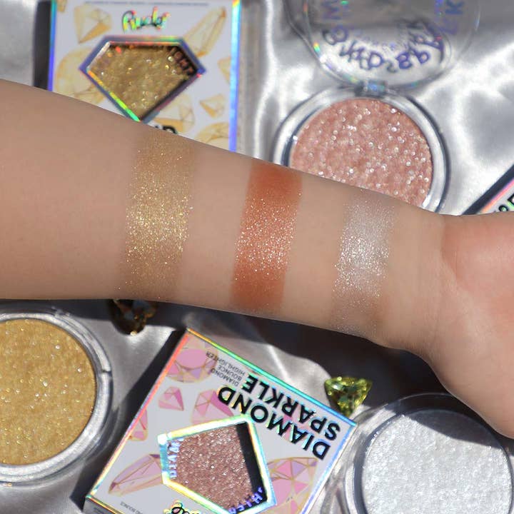 Rude Cosmetics - Wholesale Makeup Highlighter - Diamond Sparkle Diamond Bounce Highlighter Display Set, 24pc
