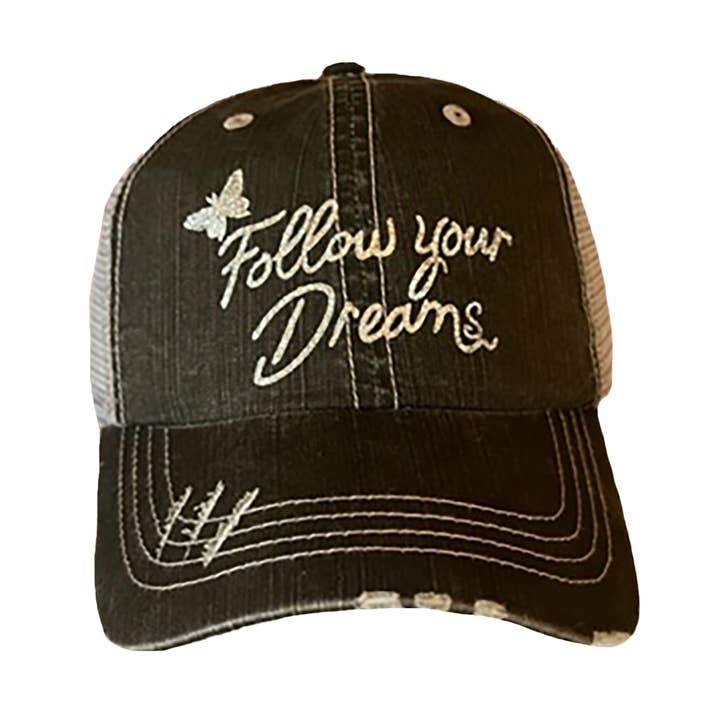 FOLLOW YOUR DREAMS HAT for wholesale by The Alabama Girl