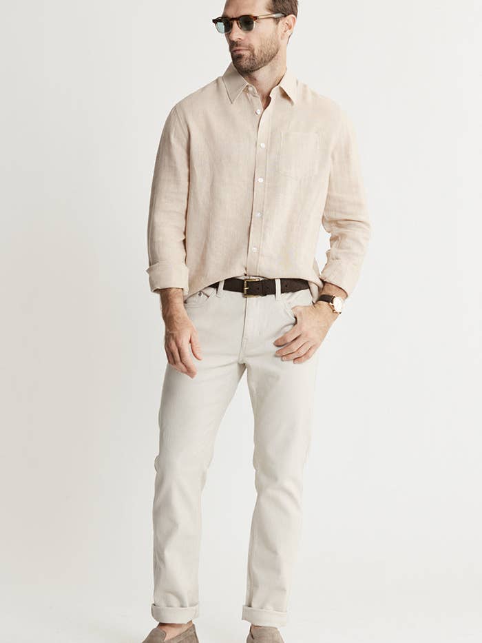 JACHS NY - Wholesale Button Down Shirt - Men's - Southampton Linen Shirt