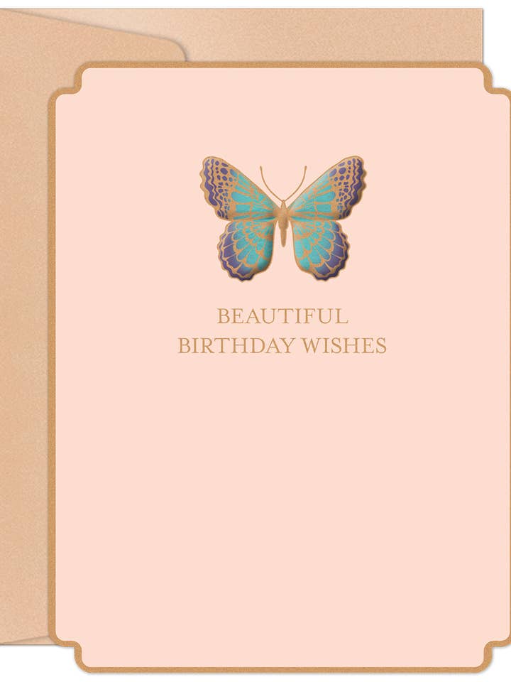 Beautiful Butterfly Birthday Card for wholesale by Willow & Ivy Press