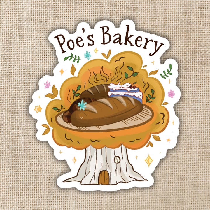 Poe's Bakery Sticker | Emily Wilde for wholesale by Kingdom of Threads