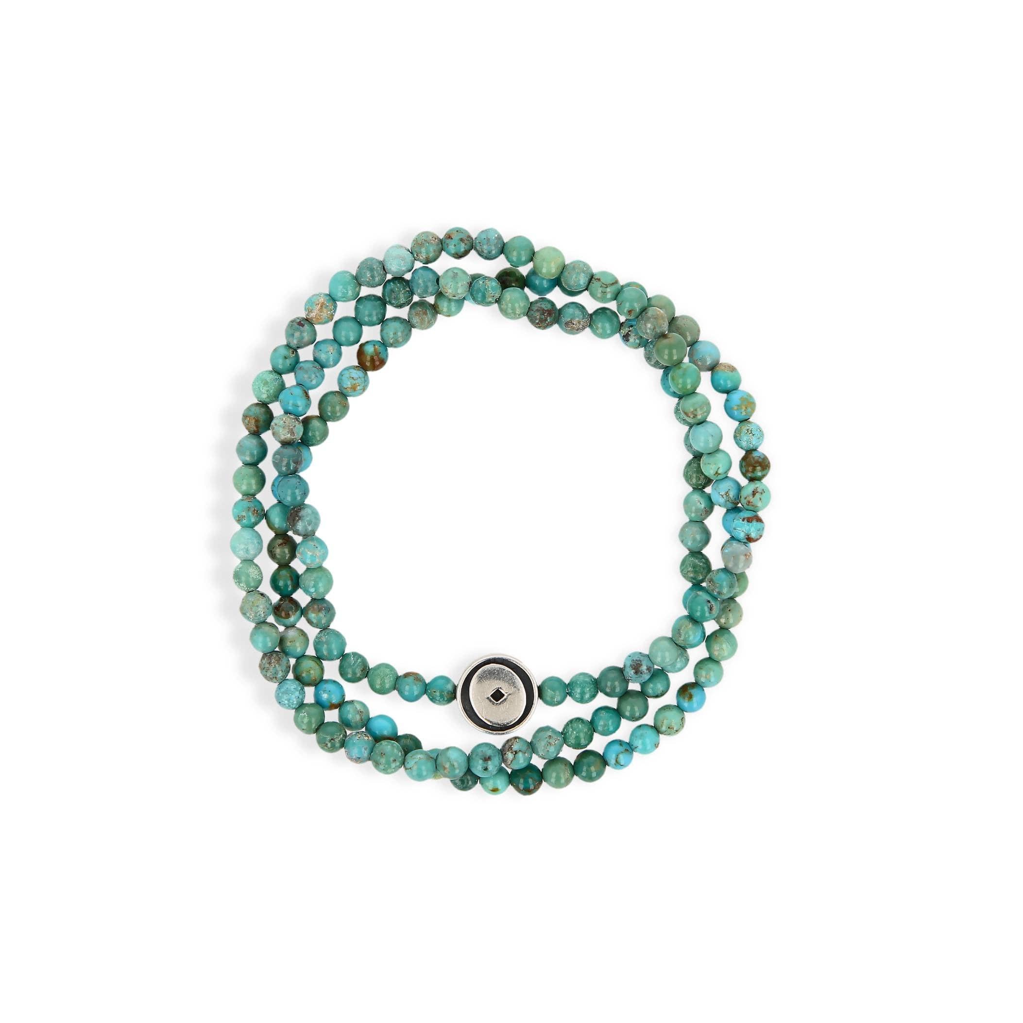 Bhoma - Mens Designer Jewelry - Wholesale Jewelry - Men's - Thursday Stack: Mens Silver and Turquoise Bracelet5
