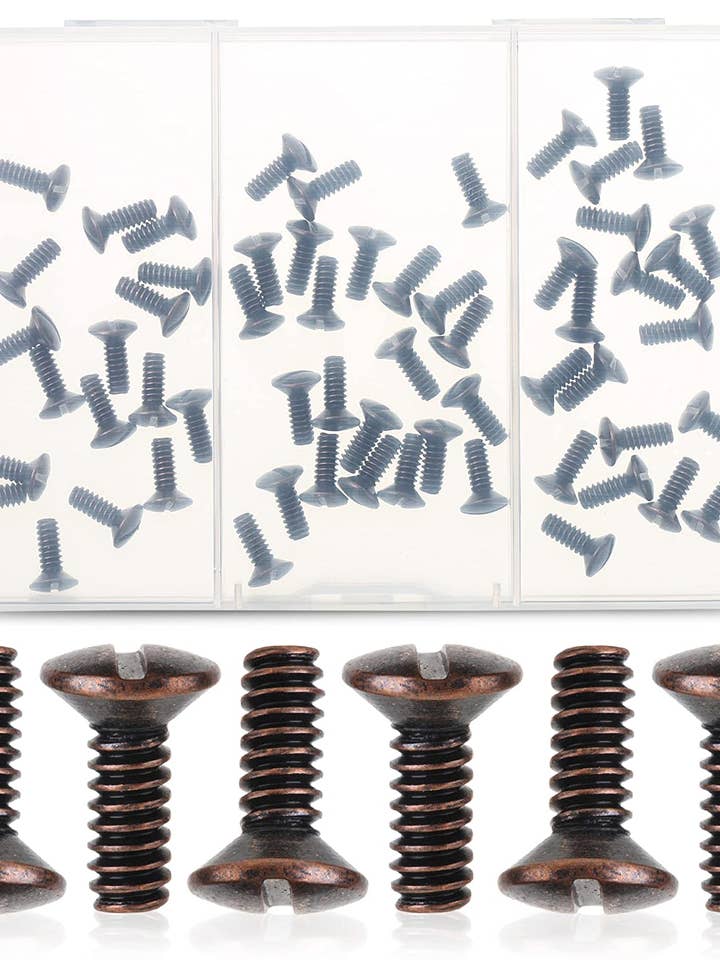 Bates- Väggplåtsskruvar, 3/8" Lång 6-32 Gänga, 60 st för wholesale av Bates Choice