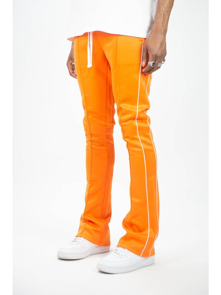 470 Track Stacked Pants - Orange for wholesale on Faire