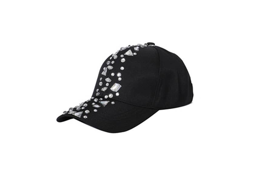 Nima Accessories Inc - Wholesale Baseball Cap - Women's - Organized Rhinestone Pattern Baseball Cap Hat0