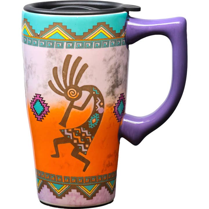 Spoontiques, Inc - Wholesale Coffee Mug - Kokopelli Travel Mug