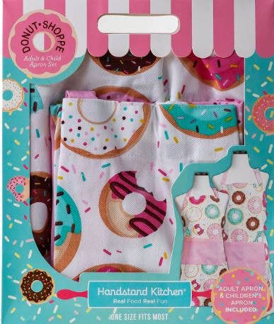 Handstand Kitchen - Wholesale Apron - Donut Shoppe Adult & Child Apron Set– Family Kitchen Fun2