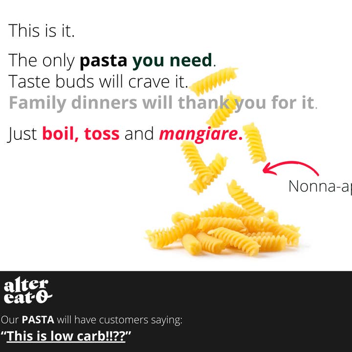 Alter Eat-o Inc. - Wholesale Pasta - Low Carb, Gluten Free, Keto, Protein Pasta5