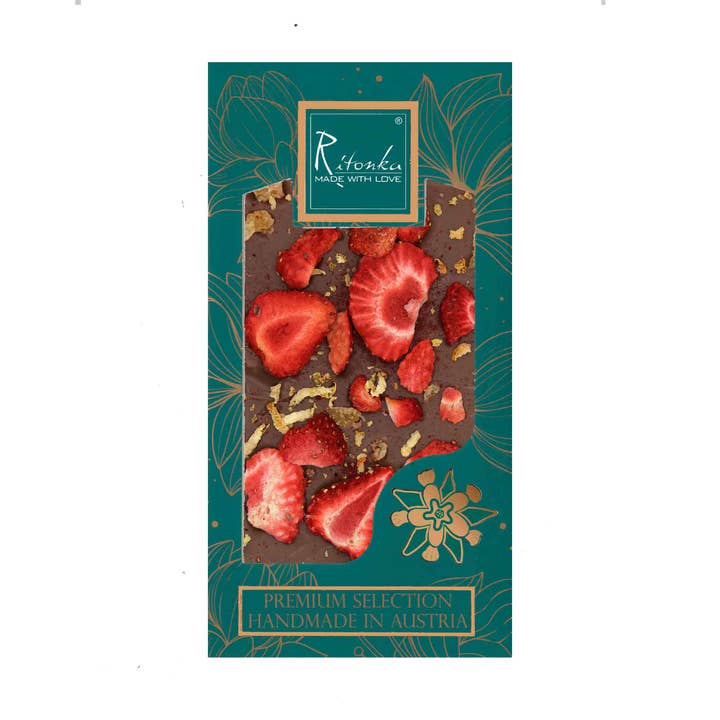 Ritonka ...made with love - Wholesale Chocolate Bar - Premium milk chocolate - lemon, strawberry, ginger0