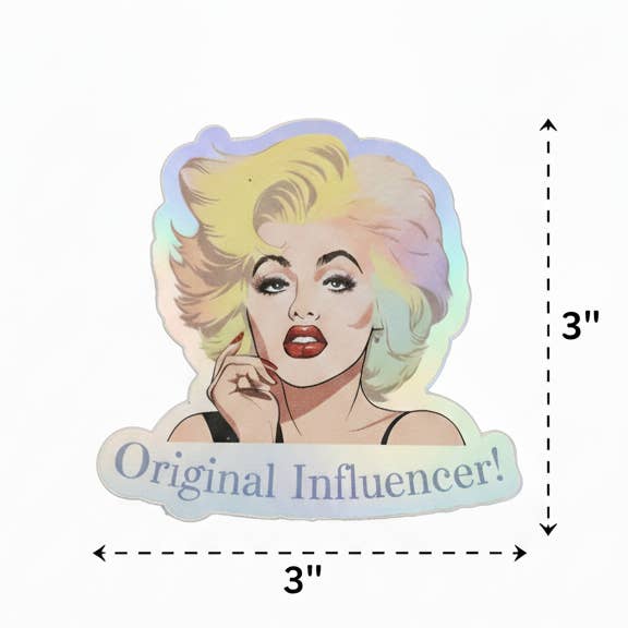 Magnifique Hearts - Wholesale Sticker - Original Influencer Holographic Vinyl Sticker – 3" 1