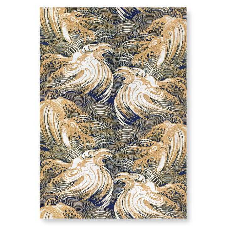 DISEGNO DELLE ONDE (INIZI DEL XX SECOLO): Stampa artistica giapponese per la vendita all'ingrosso da parte di Ezen Trade