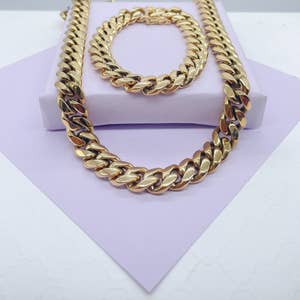 14K Gold Filled 10mm Cuban Link Chain Wholesale 26 Inches