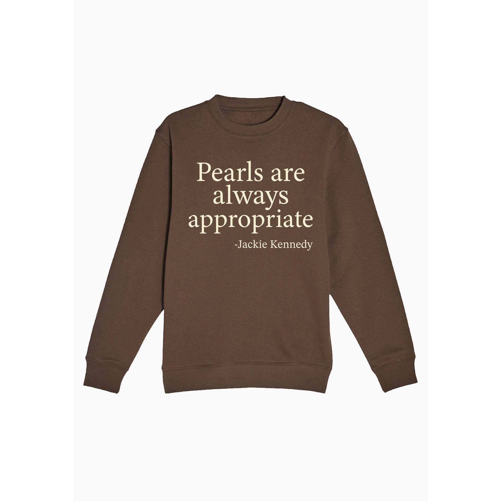 nobarand - Wholesale Hoodie - Women's - HUC-L4787 Pearls Are Always Appropriate Graphic Sweathershir0
