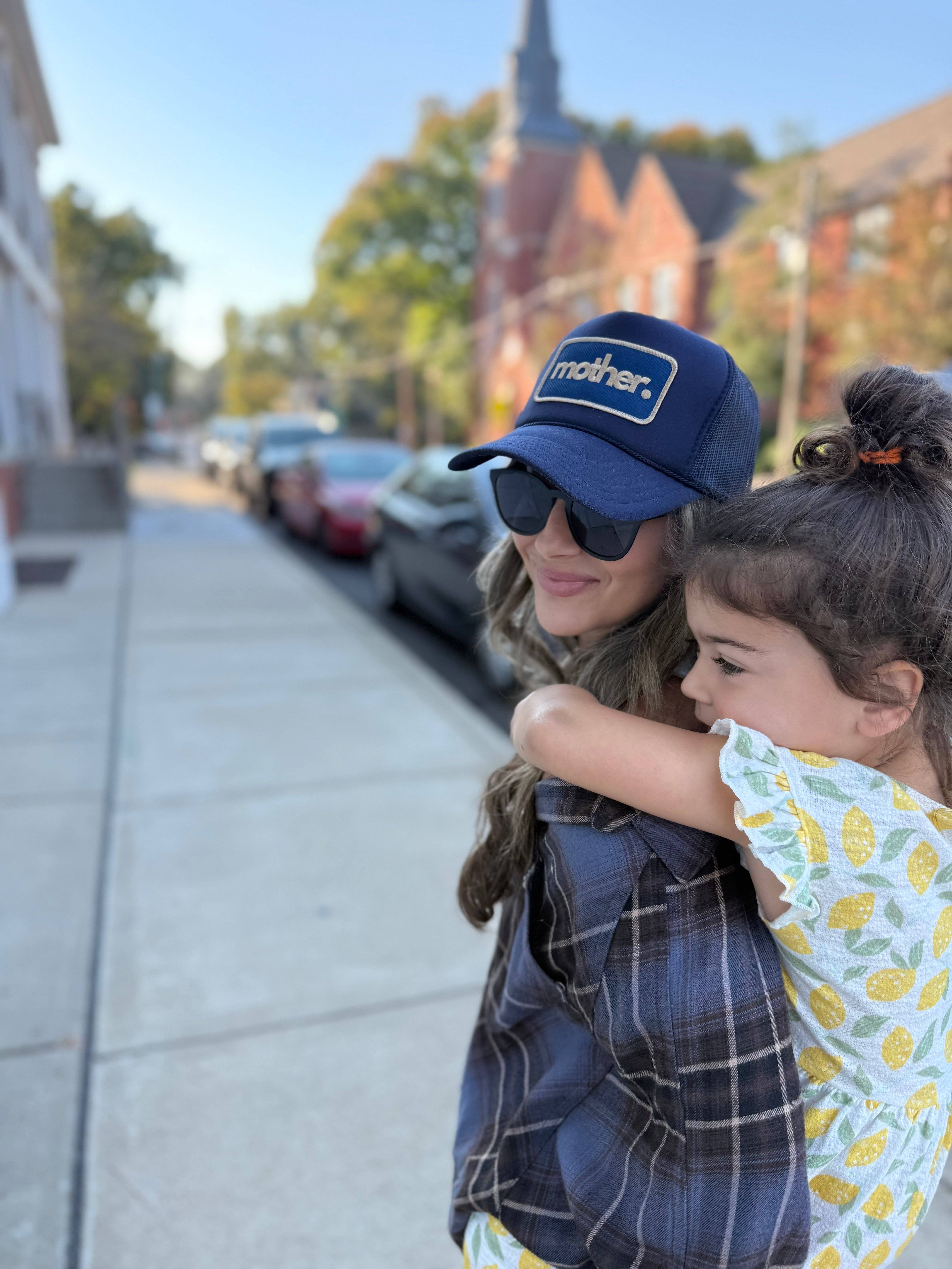 Mother Patch Trucker Hat - Navy for wholesale on Faire2