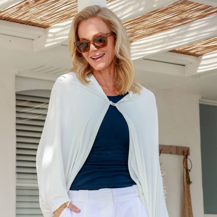 Sun Bella - Wholesale Swim cover-up – Women’s - Sun Shawl Cape UPF50+, Ice Cool Fabric9