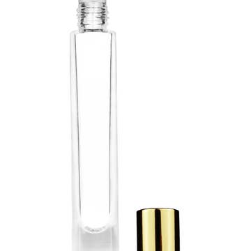 Best Bottles - Vente Supports pour huile essentielle - Grande bouteille en verre cylindrique transparent avec bille roulante en métal-9 ml4
