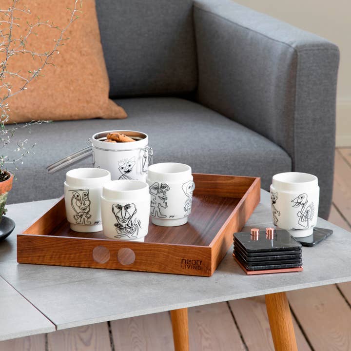 Neon Living – wholesale Serveringsfat – Bricka Stor - Valnöt
