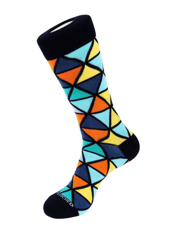 Unsimply Stitched - Wholesale Socks - Unisex - Triangle Fiesta Socks