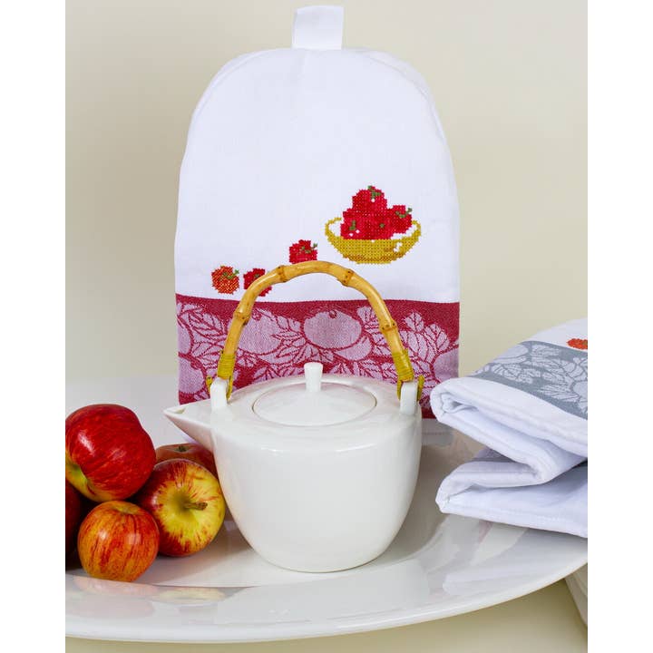 Teresa Alecrim - TĂªxteis para o Lar - Wholesale Theekopje - Theemuts met appelborduursel3