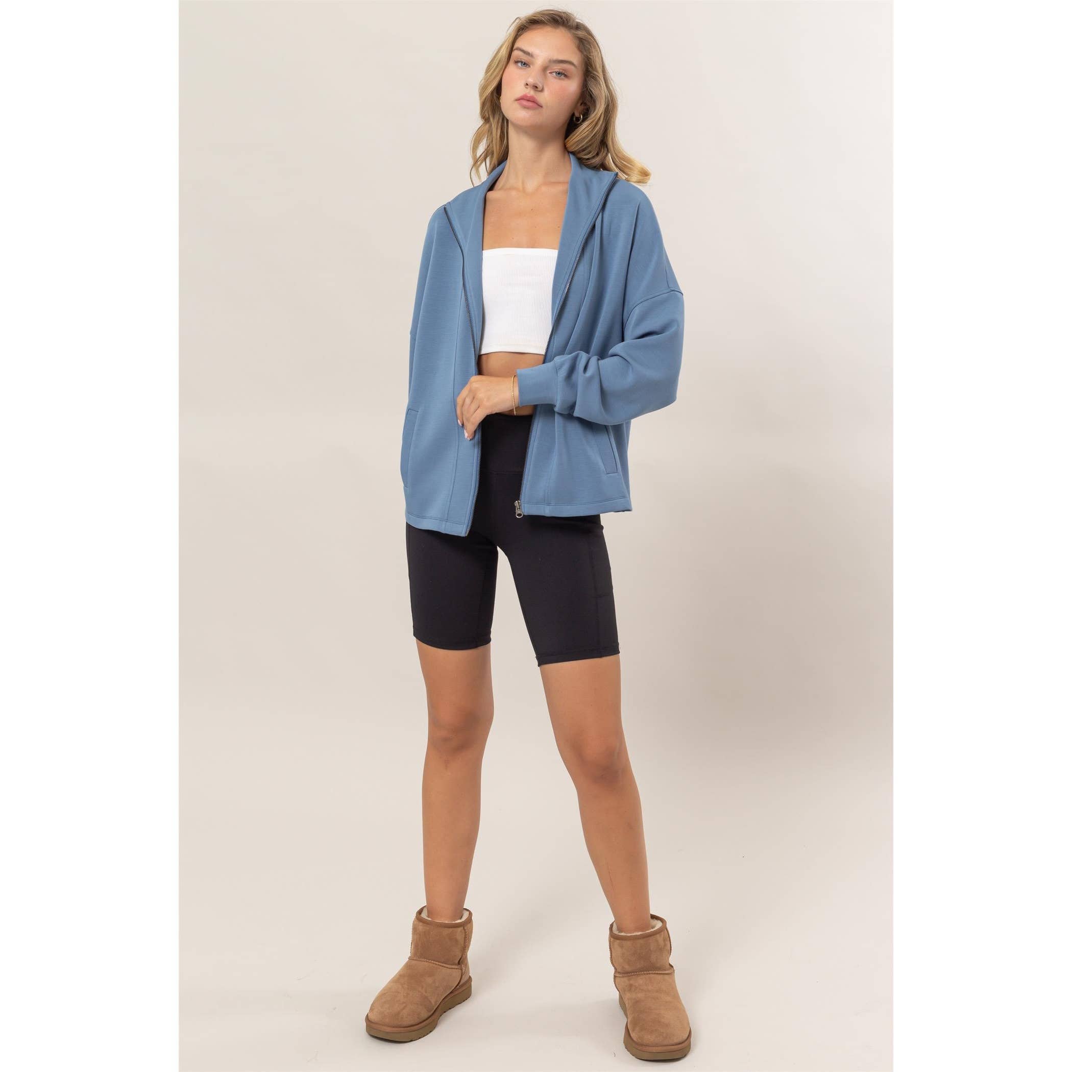 Double Zero - Wholesale Jacket - Women's - High Neck Zip-Up Jacket5