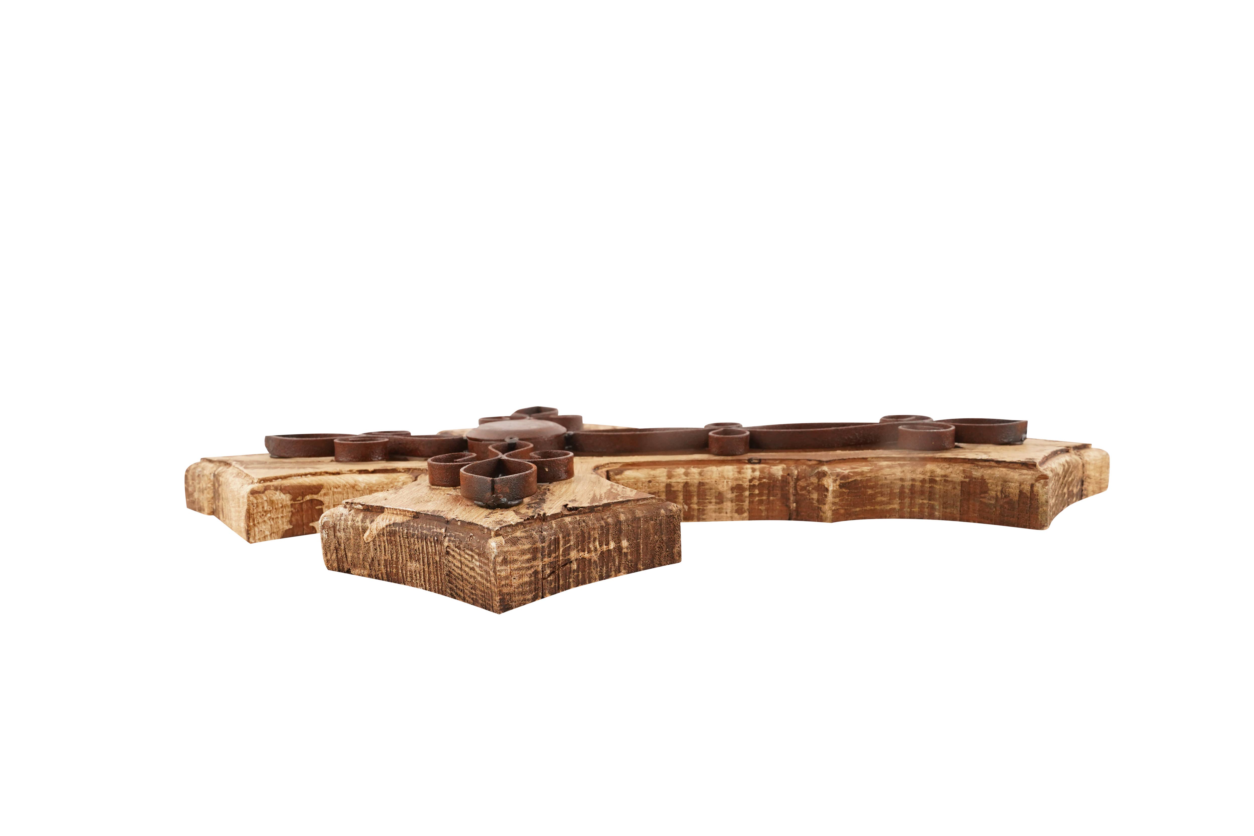 My Amigos Imports - Vendita all'ingrosso Crocifissi - Laredo, croce da parete in legno, stile folk messicano, realizzata a mano, 14 x 192