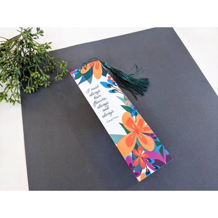 Always Flowers Bookmark for wholesale by Meg Huff Photography & Art