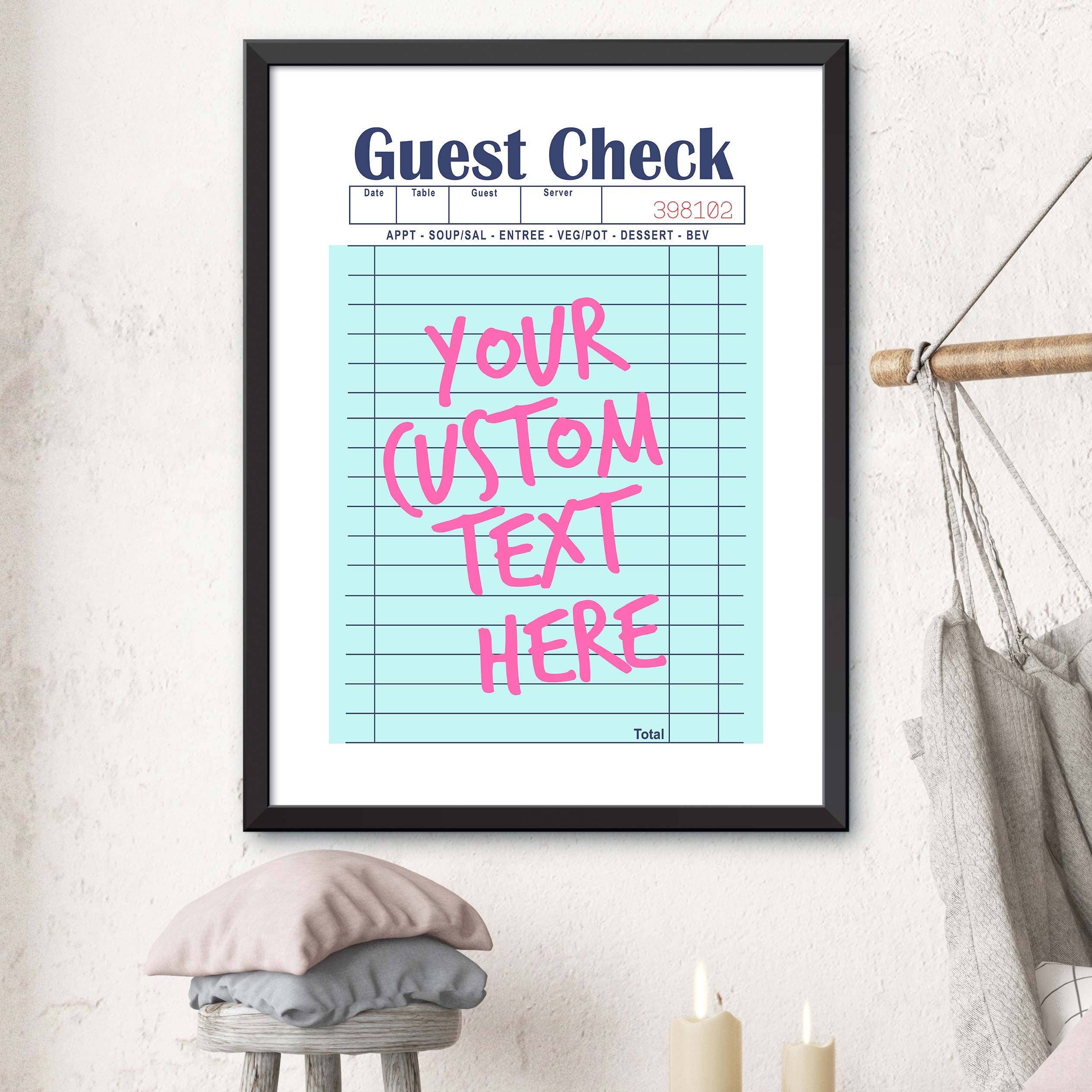 Dormfuly - Wholesale Poster - Custom Guest Check Poster2