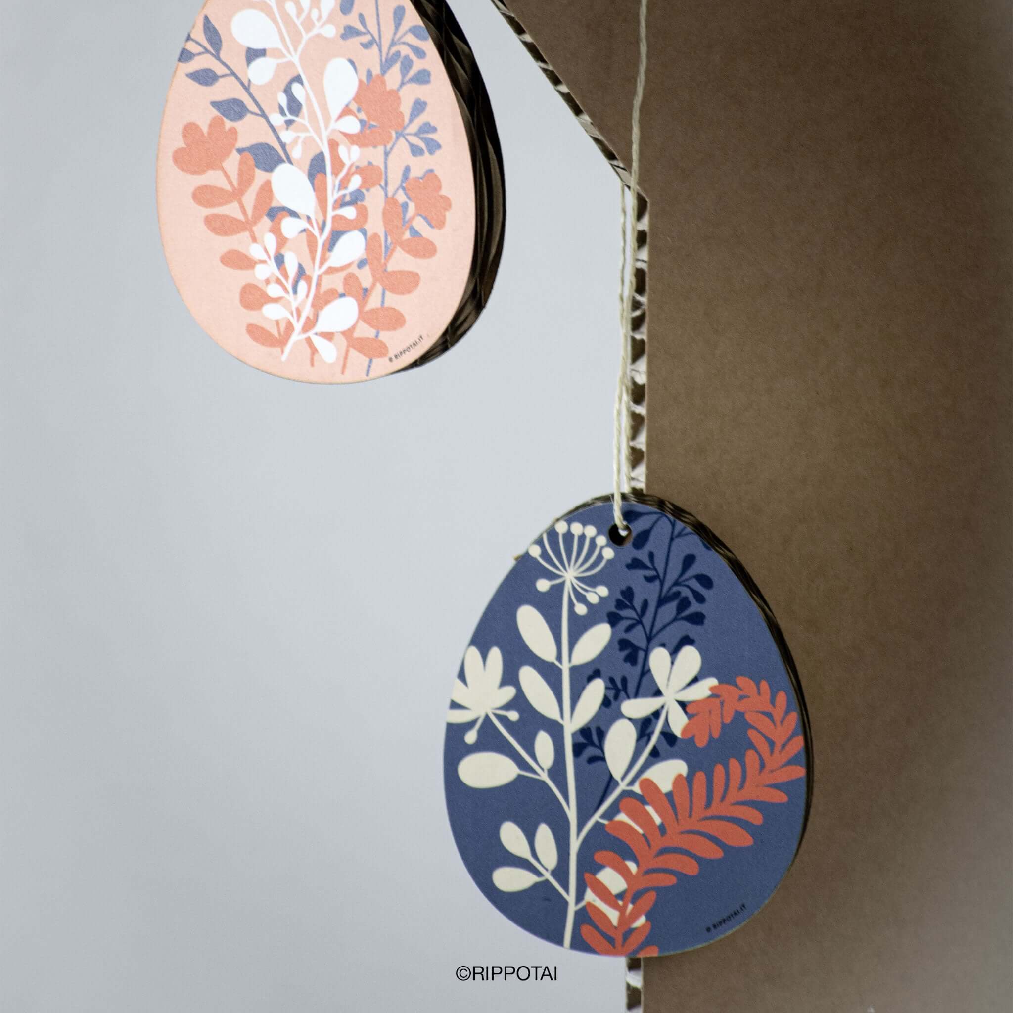 Rippotai - Wholesale Ornament Set - Set of 10 hanging eggs for Primave themed windows and walls0