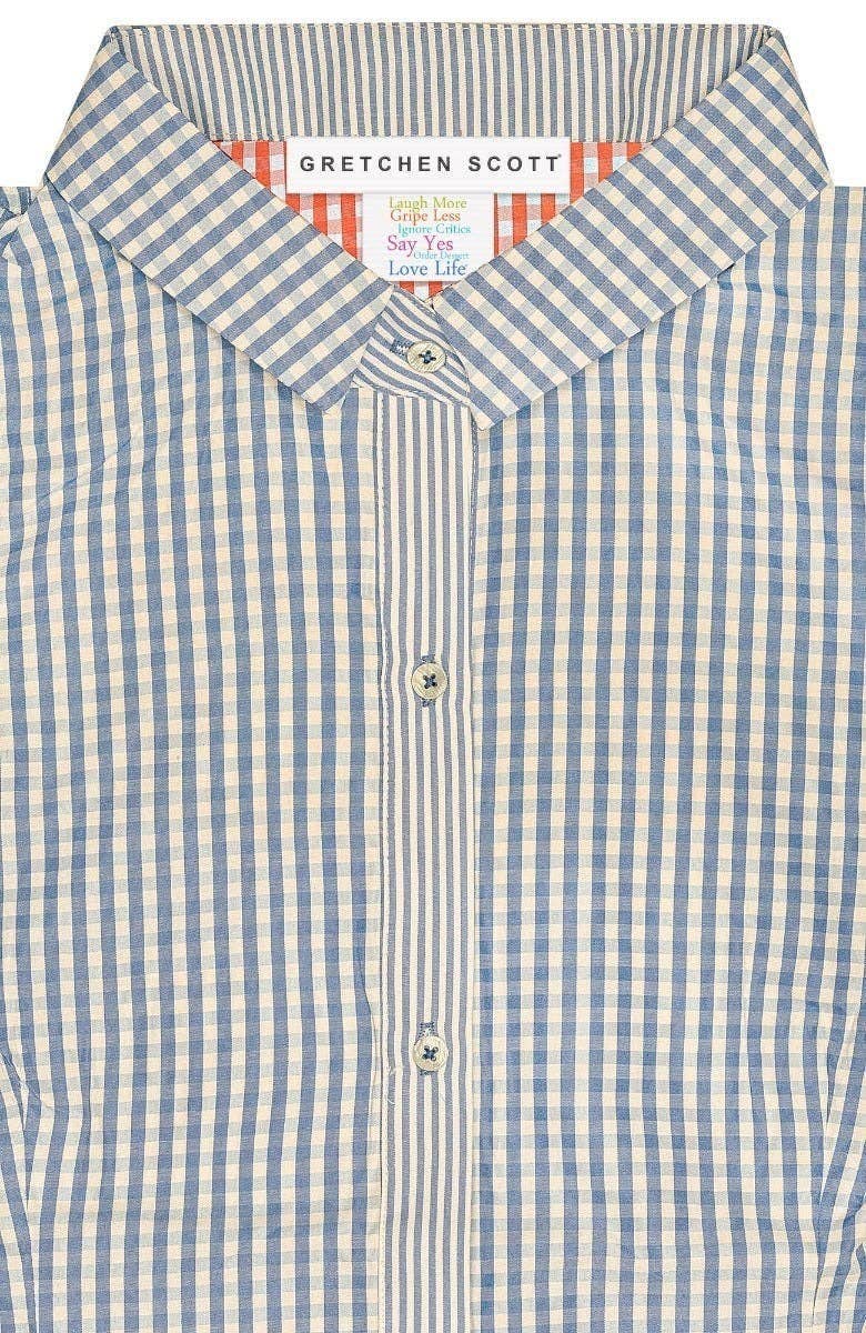 Gretchen Scott LLC – Engroshandel Skjorte med buttondown – til kvinder – Priss Bluse - Gingham4