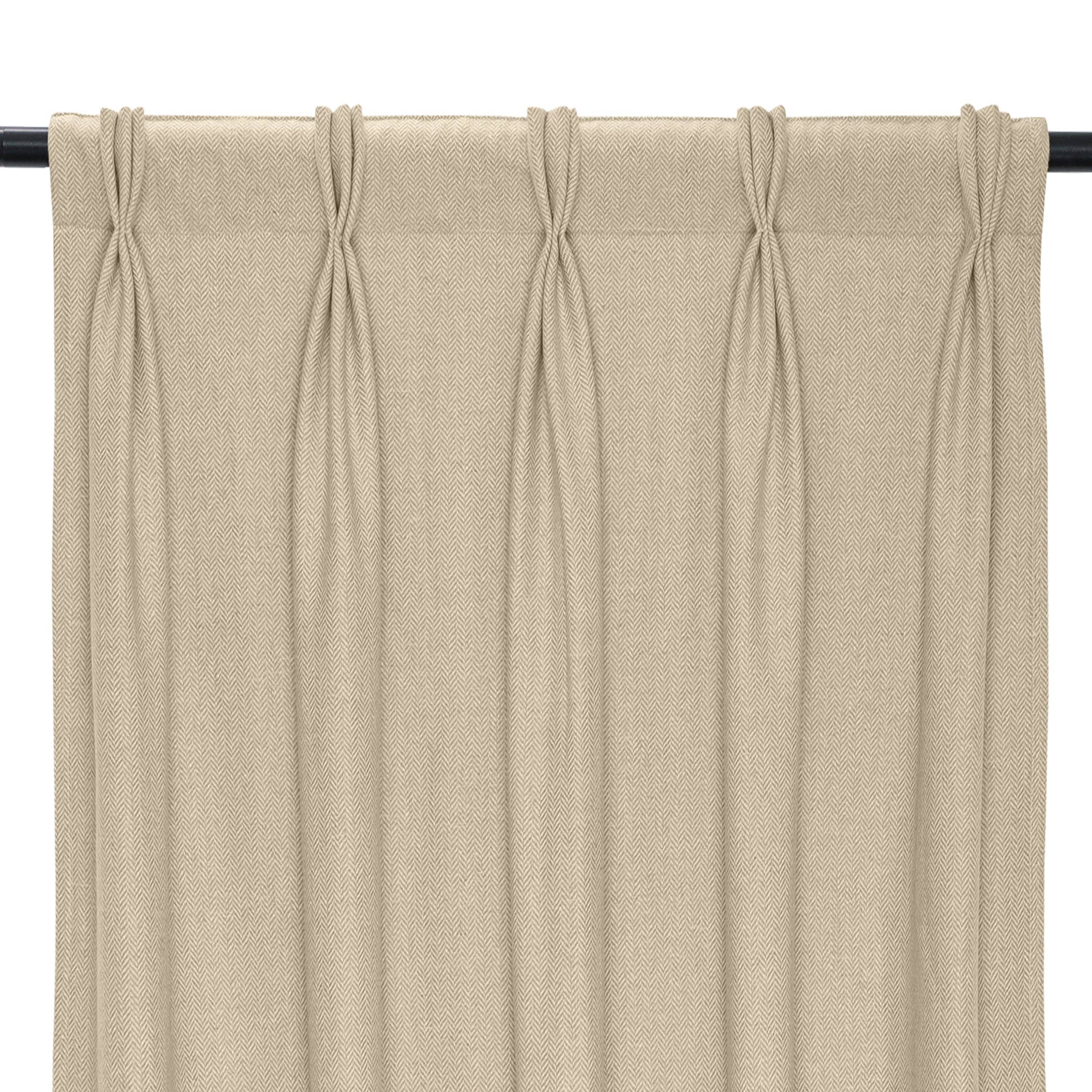 Amore Beauté – Großhandel Vorhang – Handgefertigter Faltenvorhang mit Zickzackmuster3