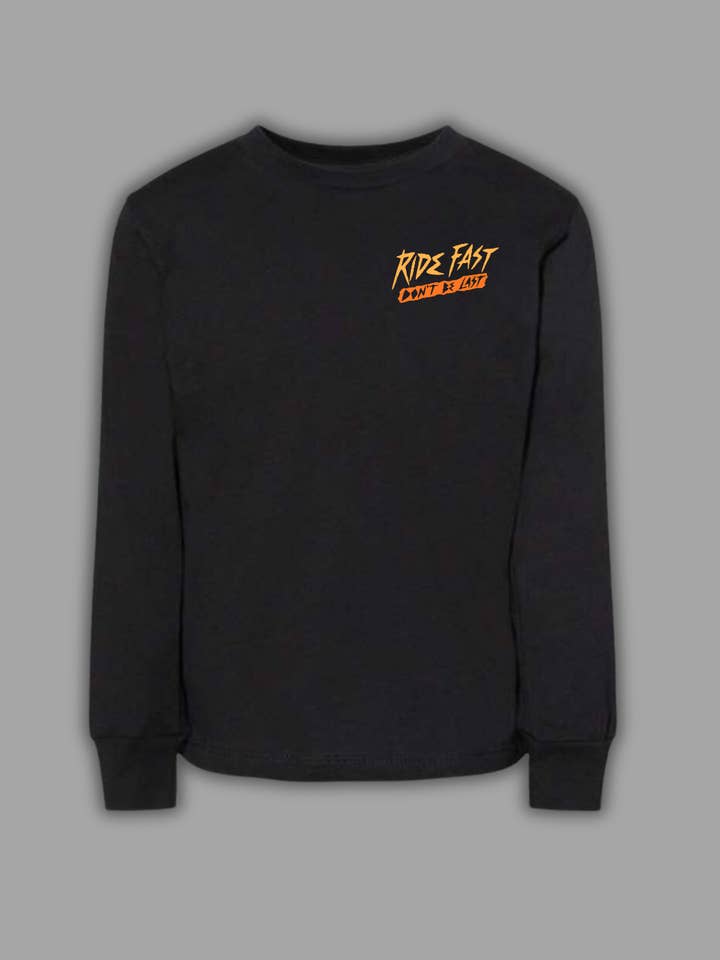 Komplete Kaos - Wholesale Screen-printed t-shirt – Kids - Ride Fast Long Sleeve Tee1