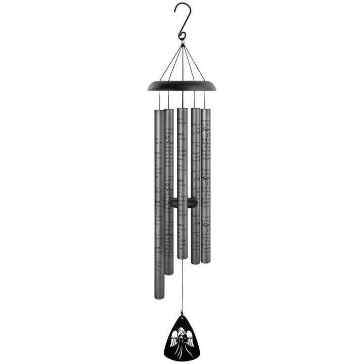 "Angels' Arms" 44" Charcoal Sonnet Chime for wholesale by Gift & Garden by Carson