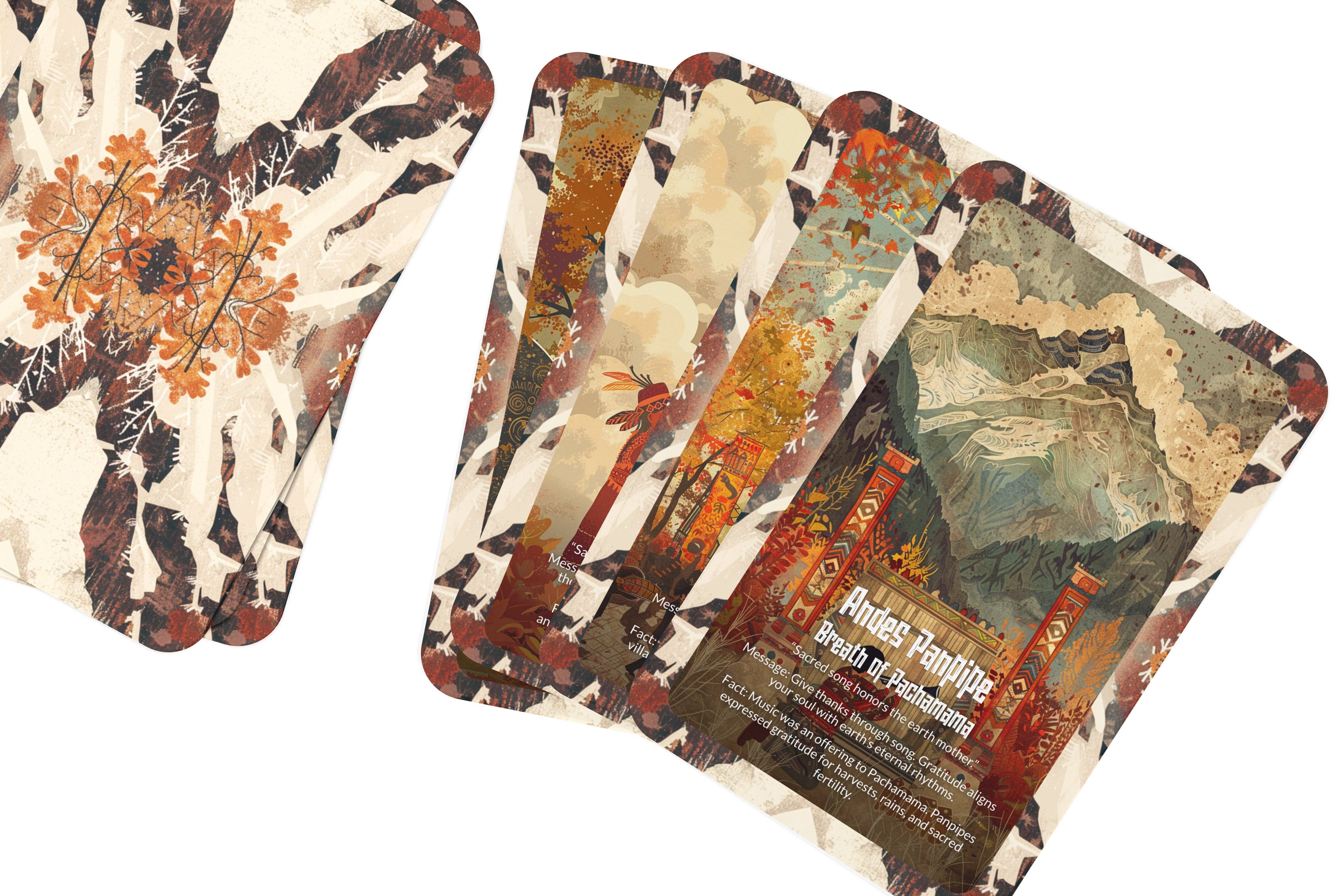 Ibiza Tarot USA – Großhandel Tarot-Karten – Orakel der Anden Panflöten-Bergmelodie-Deck – 22 Karten5