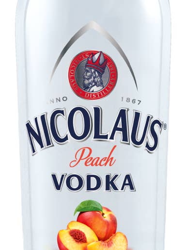 St. Nicolaus Peach Vodka (700ml) for wholesale by Skull X/ Skinny Witch