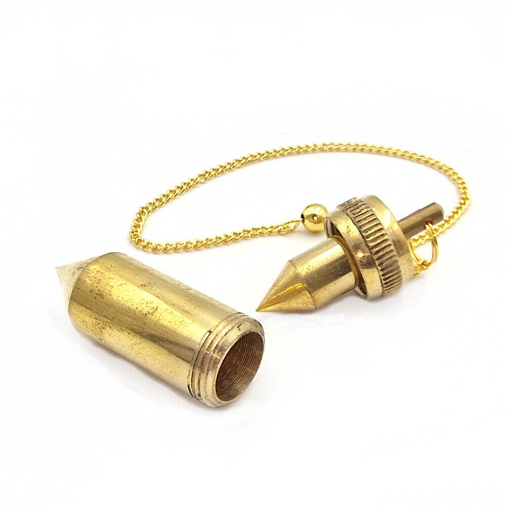 Shamans Crystal - Wholesale Meditation Supplies - Brass Pendulums, Brass Dowsing Pendulums with Gift Pouch6